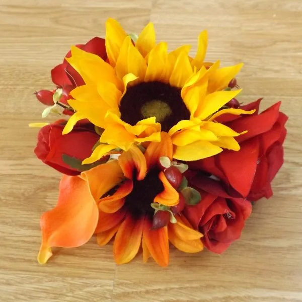 Autumn Sunflower Cake Topper