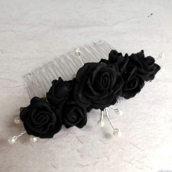 Artificial Wedding Flowers - Black Rose