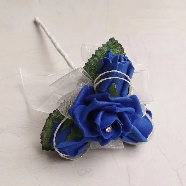 Royal Blue Flower Girl Wand