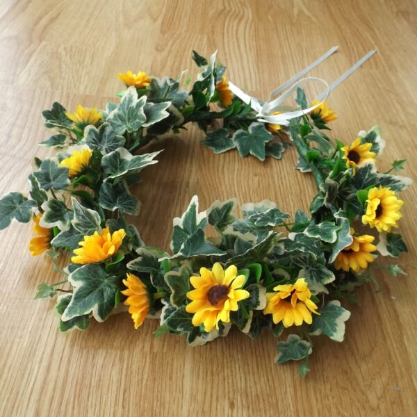 Silk Sunflower Flower Hair Crown