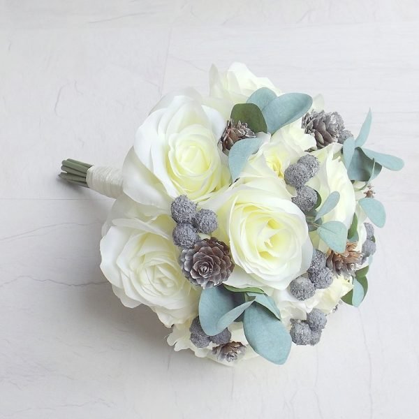 Artificial Wedding Flowers - Winter Berry Silk Rose