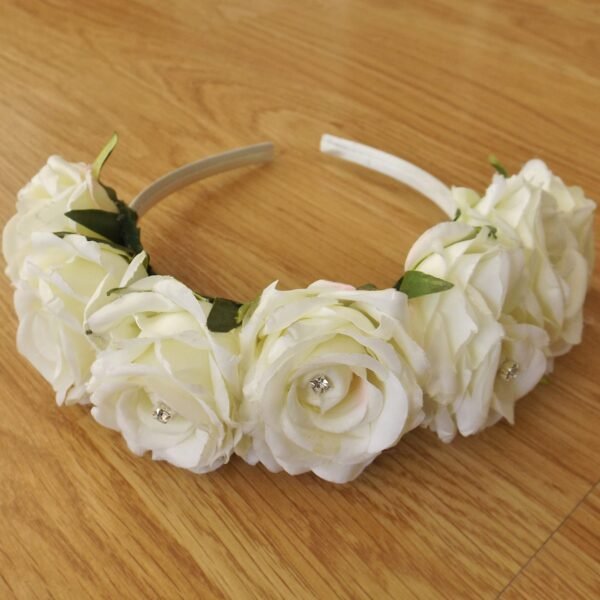 Ivory Silk Rose Hairband