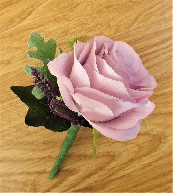 Artificial Wedding Flowers - Lilac & Purple Silk Rose