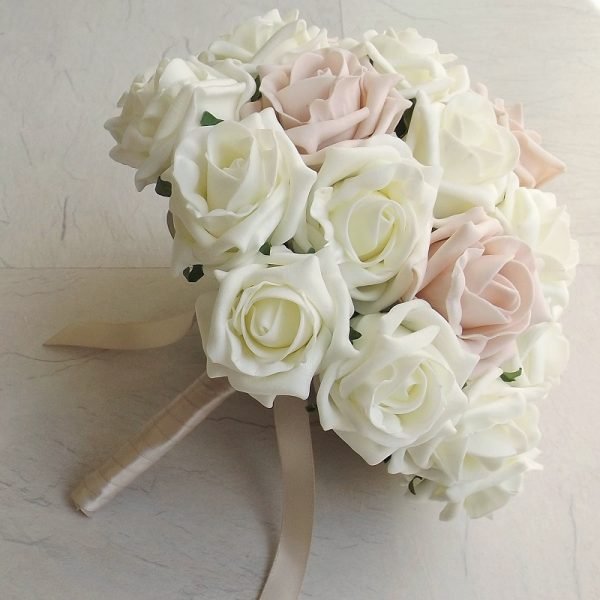 Blush Pink Artificial Brides Bouquet