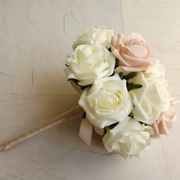 Blush Pink Artificial Bridesmaid Bouquet