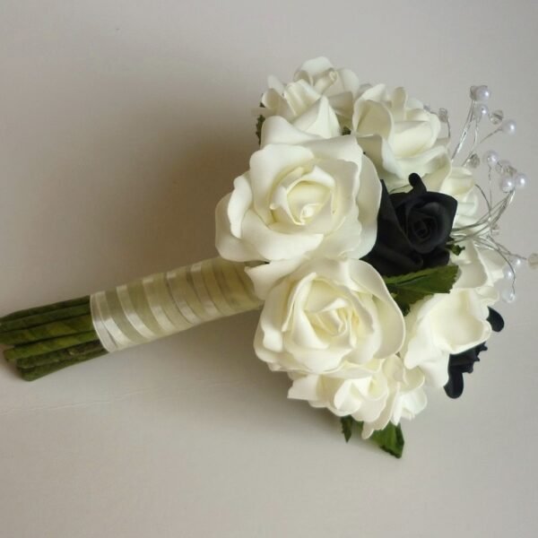 Artificial Wedding Flowers - Black Rose