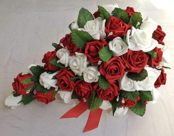 Red & White Rose Brides Shower