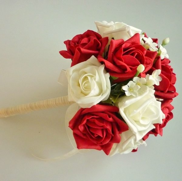 Artificial Wedding Flowers - Red Rose