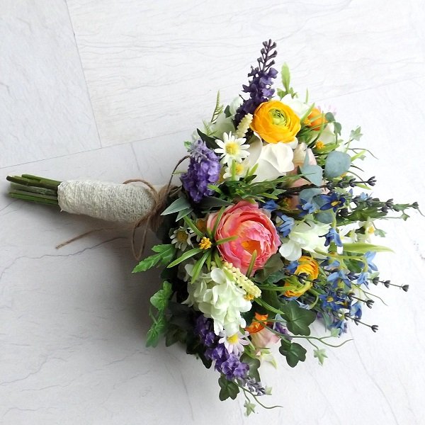 Wildflower Silk Brides Bouquet