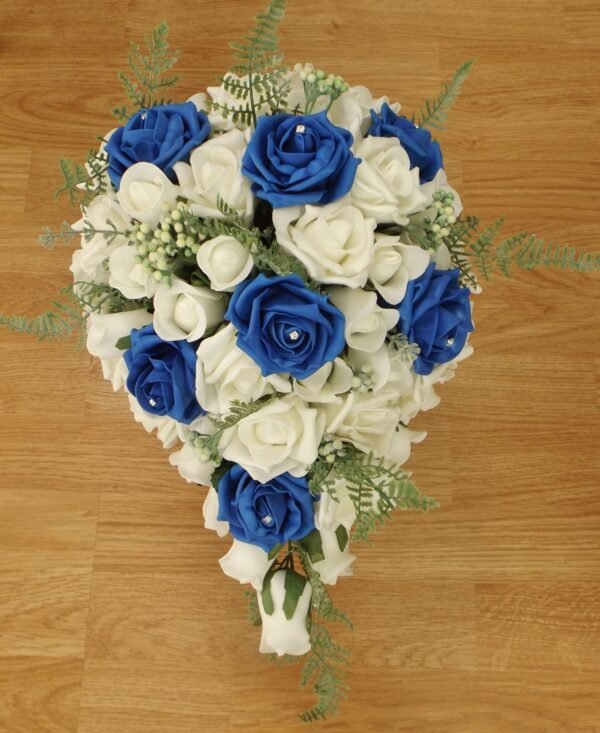 Royal Blue Rose & Fern Brides Shower