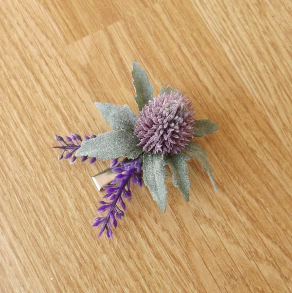 Thistle & Heather Hair Clip