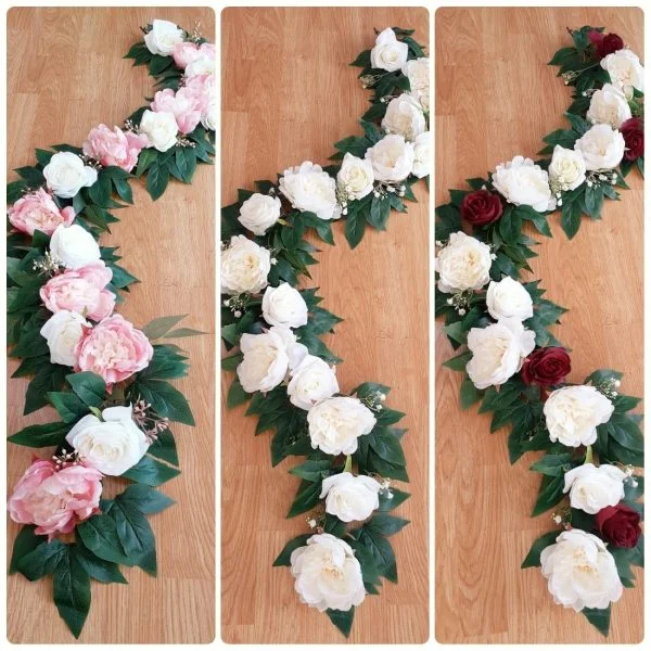 Artificial Silk Flower Garland