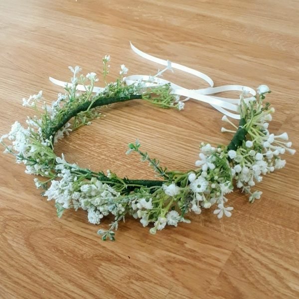 Gypsophila Flower Hair Crown