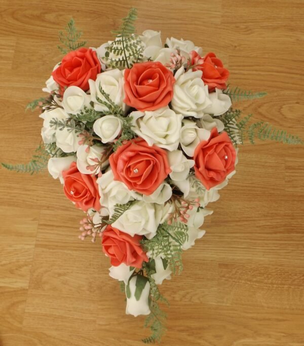 Coral Rose & Fern Brides Shower