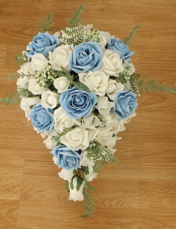 Light Blue Rose & Fern Brides Shower