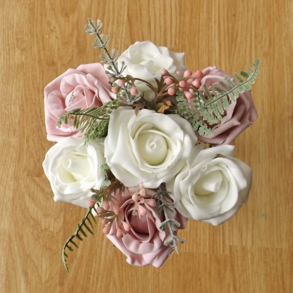 Light Pink Rose & Fern Child's Bouquet