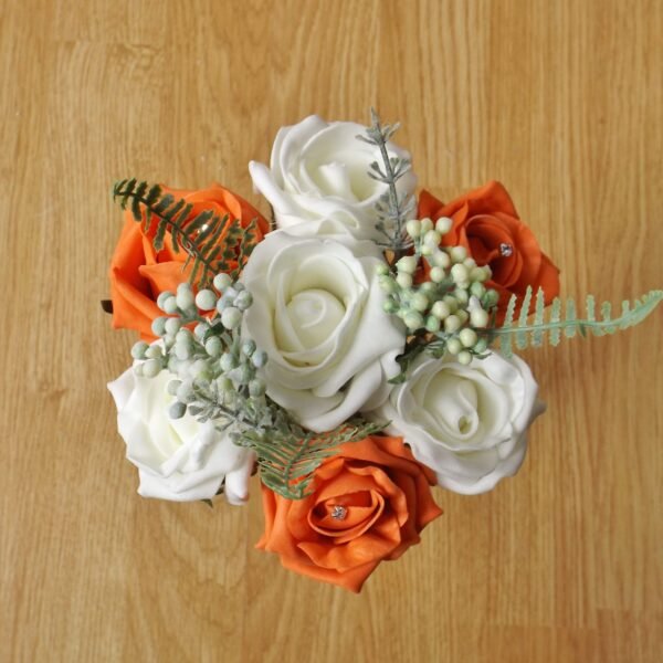 Orange Rose & Fern Child's Bouquet