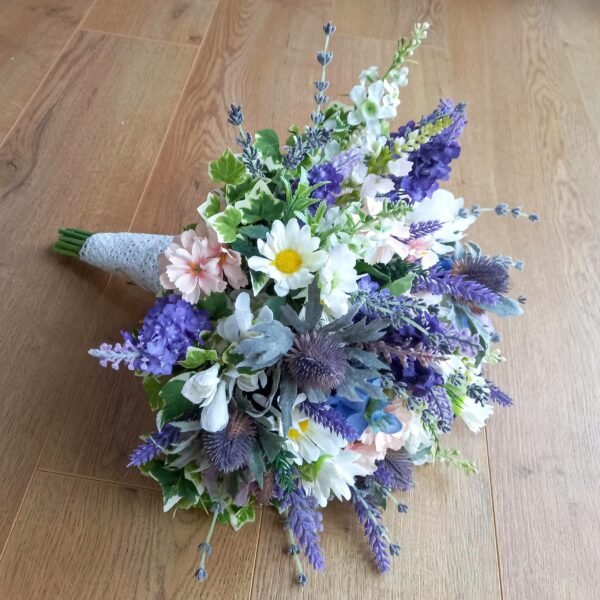 Thistle & Wildflower Brides Bouquet