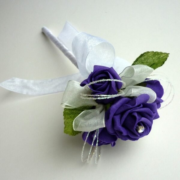 Purple Flower Girl Wand