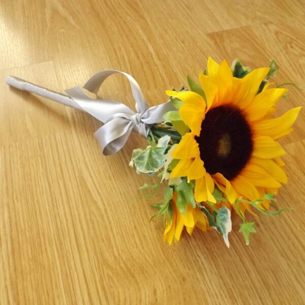 Sunflower & Ivy Flower Girl Wand