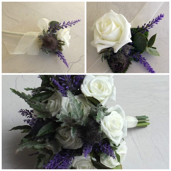 Thistle Rose Wedding Flower Collection