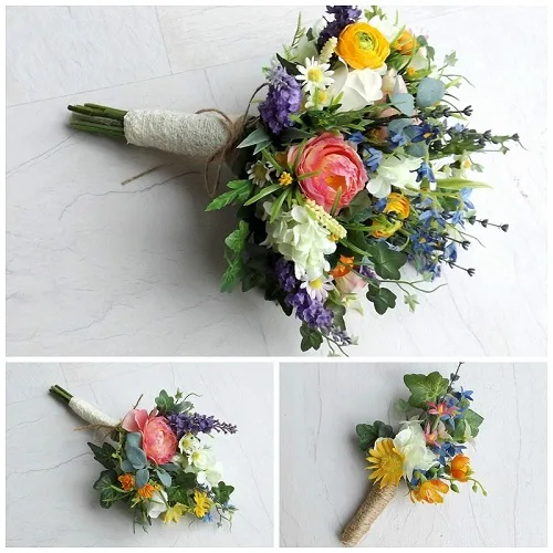 Artificial Wedding Flowers - Silk Wildflower