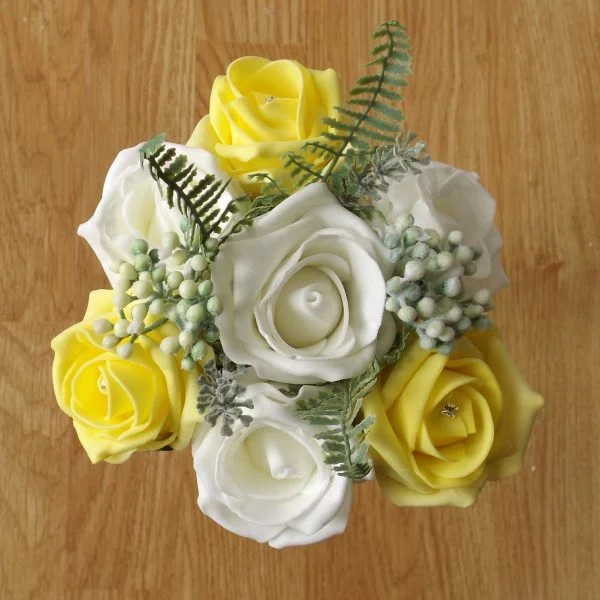 Yellow Rose & Fern Child's Bouquet