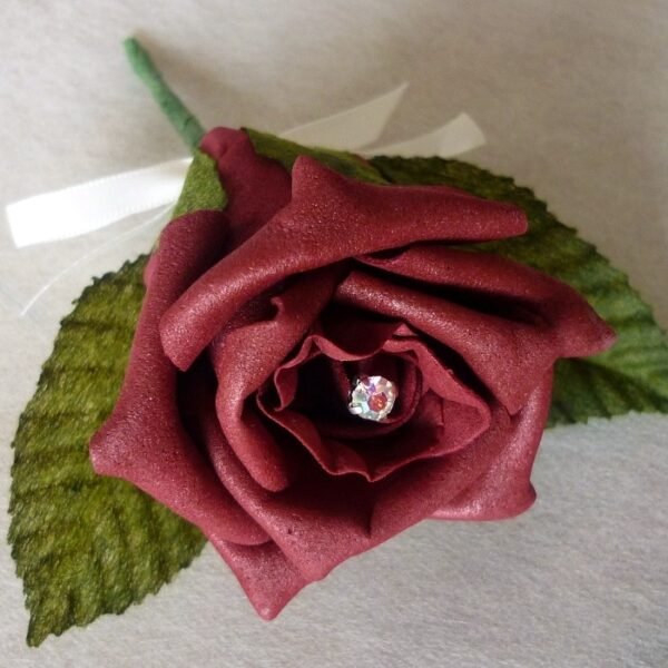 burgundy-rose-buttonhole