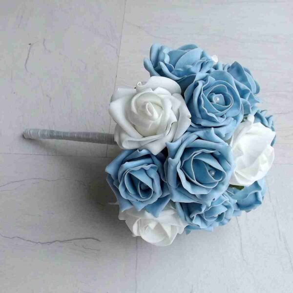 Light Blue Rose Artificial Wedding Flower Collection